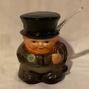 Goebel Hummel Irish Chimney Sweep Toby Sugar Jar with spoon 1972 8340011